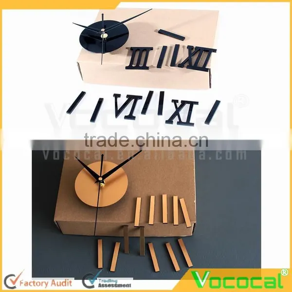 Decorative DIY Metal Roman Numeral Wall Clock photo-3