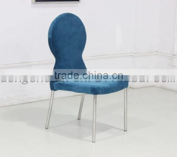 BY2611 fabric dining chair upholstered stainless steel dining chair