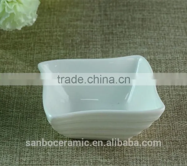 Wholesale Stock White Porcelain Soy Sauce Dishstock White Ceramics Sauce Dish photo-2