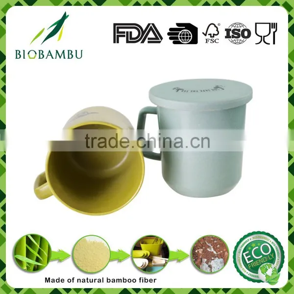 Traditionary Biological Cheap Bamboo Fiber Coffee Cup Mugs photo-2