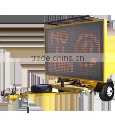 Mobile LED Variable Message Signs VMS Trailer For Sale photo-4