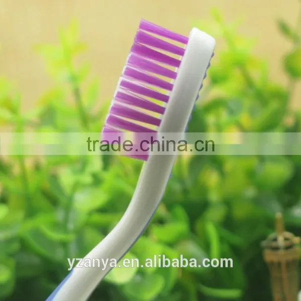 Rubber Handle Teeth Whitening High Quality Nylon Bristle Adult Toothbrush photo-5