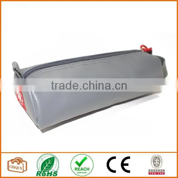 Tarpaulin Name Tag Small Pencil Case Pouch (Grey) photo-3