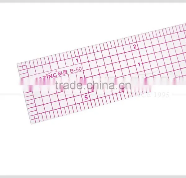 Good Sell Sandwich Line Printing Straight Flexible Garment Quiting Ruler for Quilting Clothes Pattern Making 1"*6" #B-50 photo-3