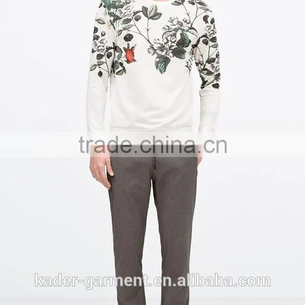 New Product for Mens Floral Sweatshirts Printing Sweatshirt For Men photo-2