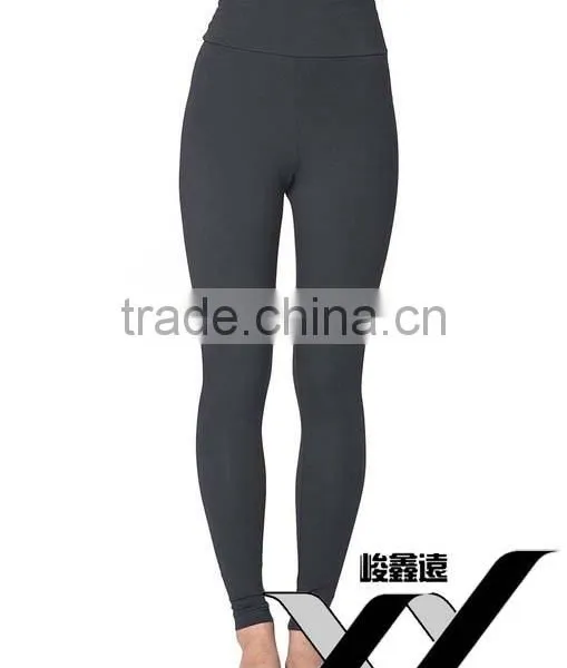 China Wholesale Women Cotton Spandex High Waist Leggings photo-2