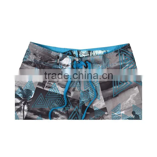 New Design 100% Polyester Men Board Short, Peach Beach Shorts photo-5