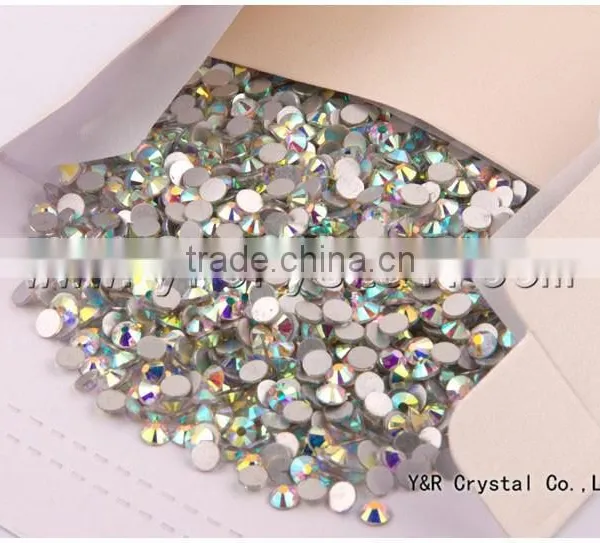 China Best Quality Flat Back Crystal Non Hot Fix AB Rhinestone photo-3