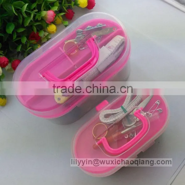 Full Complete Pink Sewing Kit With Plastic Box photo-2