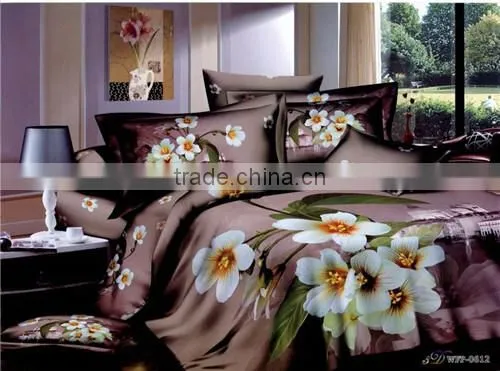 Luxury 100% Polyester 3D Reactive Printed Home Bedding Set photo-5