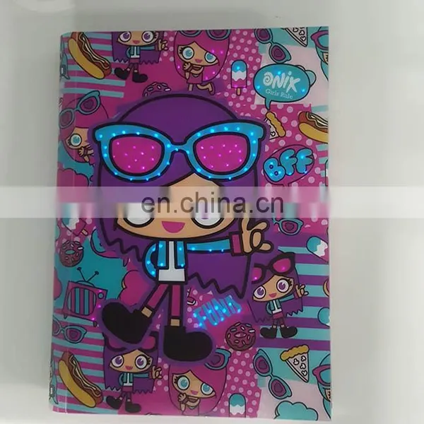 Lighting up Versatility Gift Personal Article Colorful Shiny Cartoon Character Journal to Light Your Feeling and Life photo-2