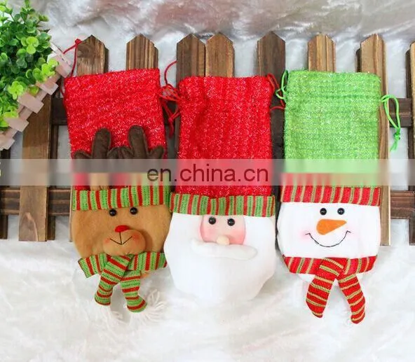 Popular Christmas Candy Bags Santa Elk Snowman Cheap Gift Bags photo-2