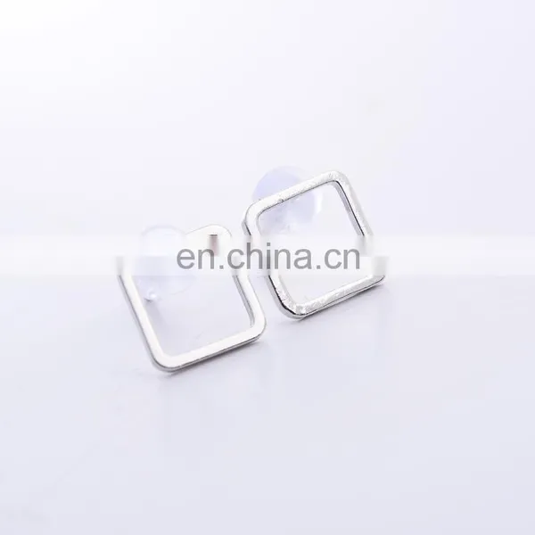Matte Simple Geometric Triangle Square Multicolor Earrings photo-6