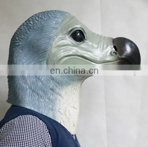 Bird Mascot Costume Latex Dodo Head Mask for Adult Halloween Party photo-2