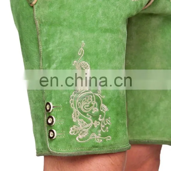German Bavarian Oktoberfest Trachten Men Short Kurze Lederhosen (Traditional Garments) photo-3