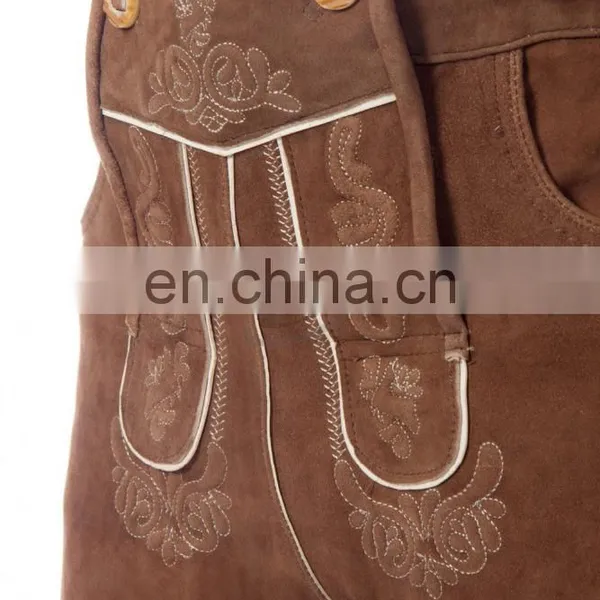 2016 High Quality Chrome 6 Free Suede Trachten Knee Over Lederhosen (Bavaria Clothing) photo-3