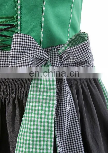 Green Classical Dirndl Trachten German Oktoberfest Bavarian Traditional Dirndl For Women (German Bavaria Dirndls) photo-5