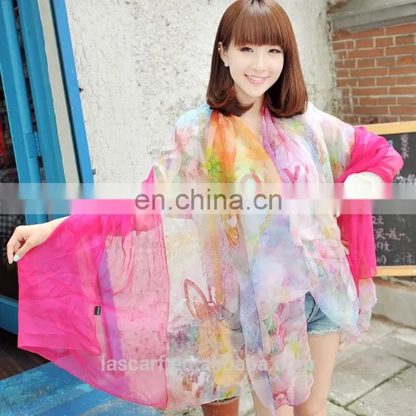 2015Elegant and Fashionable Women's Scarf Beach Dress Autumn Purple photo-2