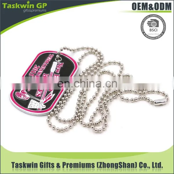 High Quality Cheap Customized Wholesale Military Dog Tag With Ball Chain photo-2
