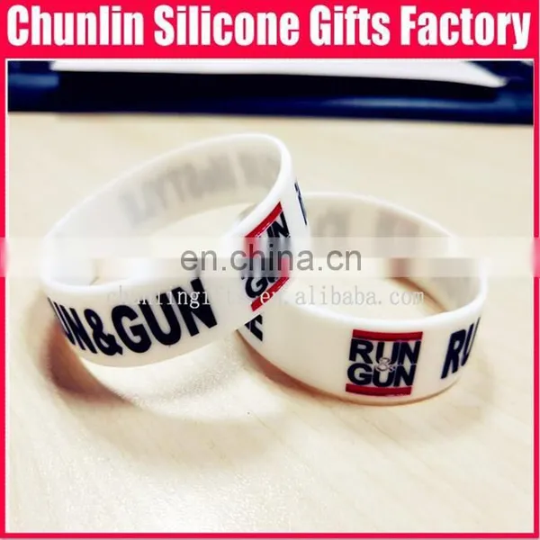 Hot Sale Personalized Ink Filled Silicone Bracelet for Promotional Gift photo-3