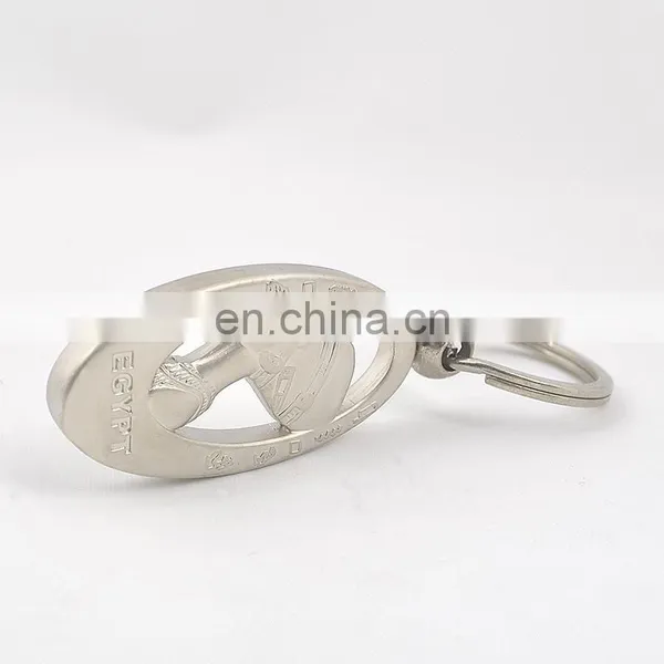 2017 Wholesale Egypt Tourist Memento 3D Pharaoh Metal Keychain photo-5