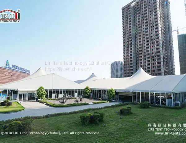 Glass Wall High Peak Tent for Auto Showroom
