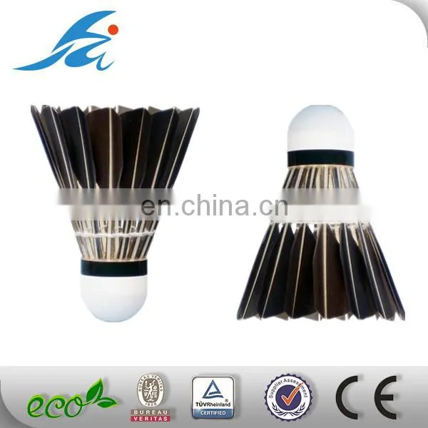 Wholesale Big Black Shuttlecock Made With Duck Feather