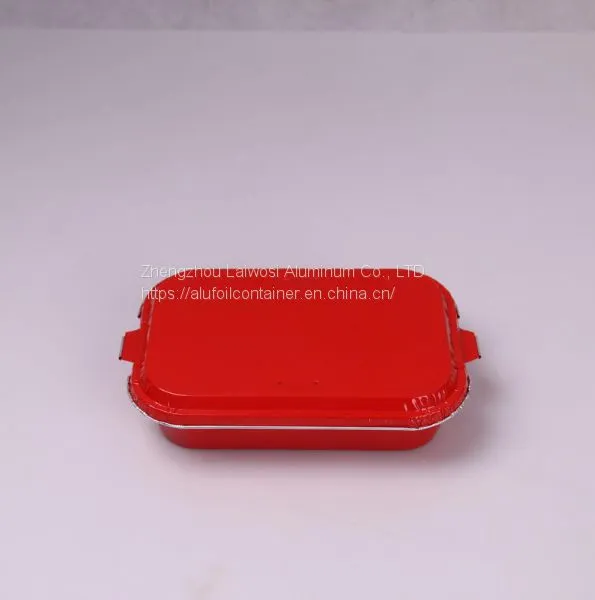 Disposable Colorful Aluminum Foil Airline Food Container/Tray photo-3