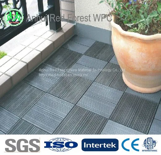Wpc Interlocking Decking Cheap Anti Slip Outdoor Floor Tiles
