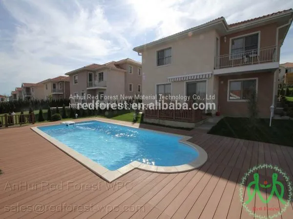 Water Proof Wpc Decking for Outdoor Swimming Pool & Construction