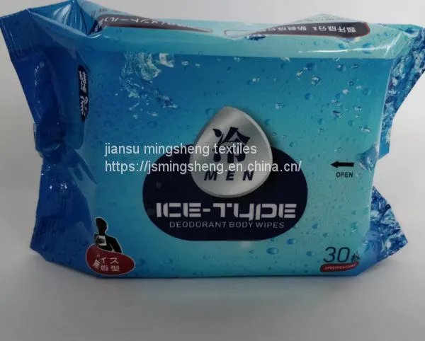 Portable Ice Cooling Adult Wet Wipes Alcohol-free Deodorant Body Wet Tissue photo-2