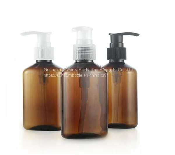 Wholesale Empty Pet Plastic Shampoo Haircare Bottle 150ml With Lotion Pump
