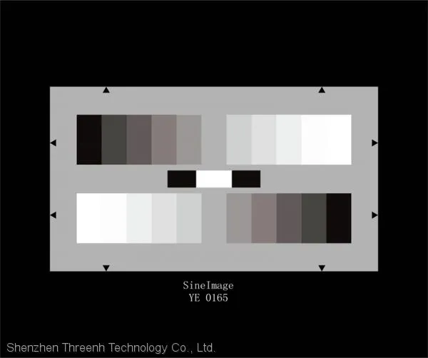 Sine Image YE0165 11 Paths Gray Scale Card for Camera Mobile Phone Lens Halftone Reproduction Testing (D = 0.56)