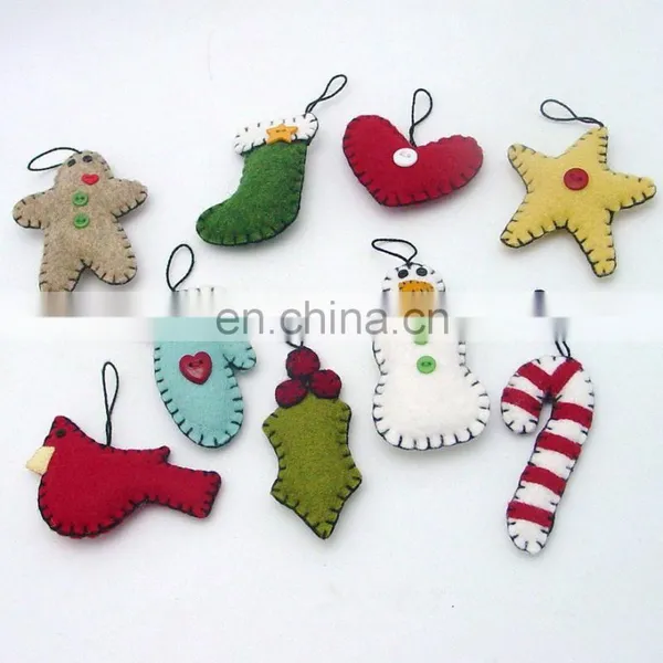 Wholesale Wall Hanging Craft Felt Christmas Tree Ornaments for Children photo-6