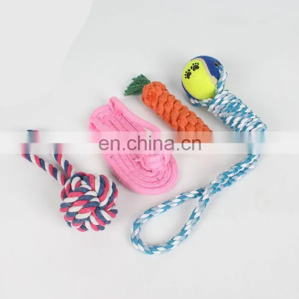 Amazon Hot Selling 4 Pack Rope Pet Dog Toys Set for Puppy photo-4