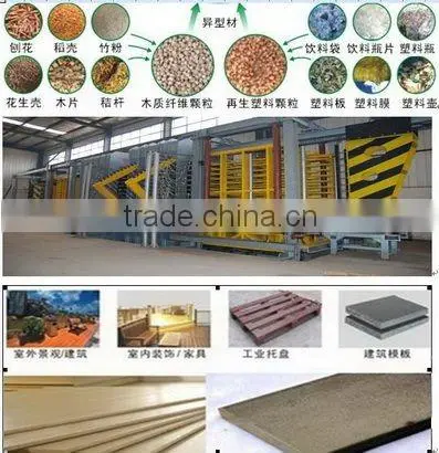 complete production line for wood plactic composite board