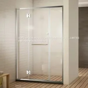 D45-11 SUS304 and Crystal With Nano Explosion Proof Film Shower Enclosure