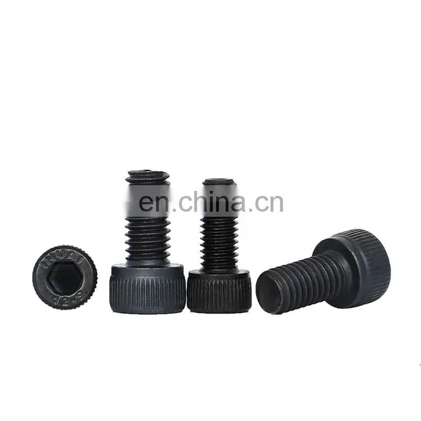 Black Oxide DIN912 Grade 8.8 Hex Cylindrical Head With Knurl Socket Head Cap Screw Allen Bolt Hexagon photo-3