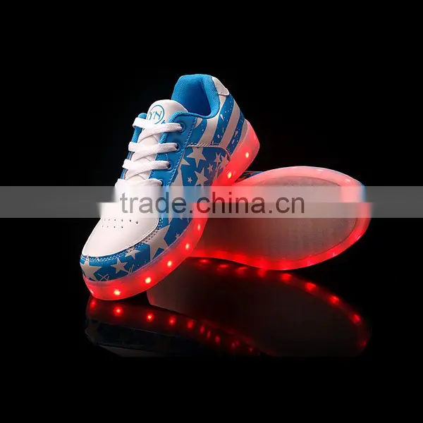 Factory Wholesale OEM USB Charge Children Kids Led Shoes Fashion Colorful Led Light Kids Shoes photo-2