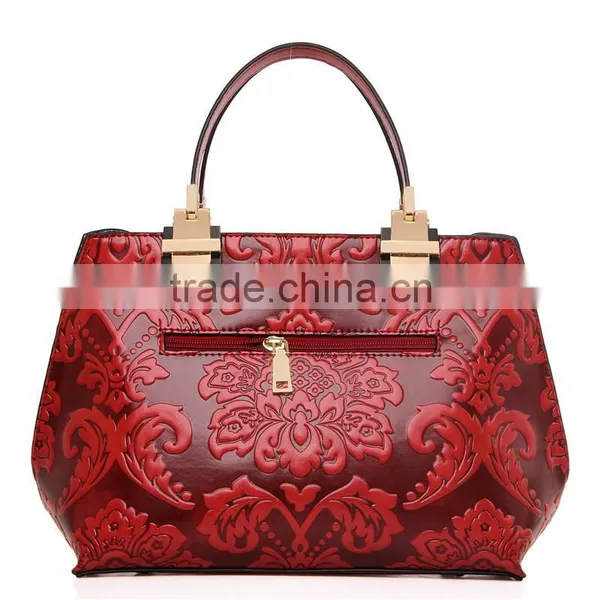 C22770B New Fashion China Unique Women Fancy Emboss Handbags photo-2