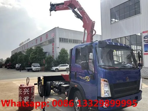 Good Price SINO TRUK HOWO 2T Telescopic Crane Boom Mounted on Cargo Truck for Sale photo-3
