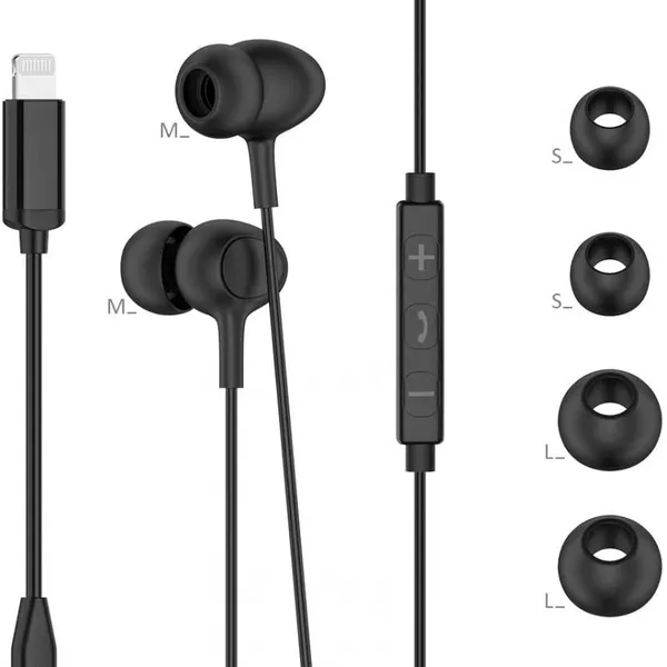 Apple IOS Lightning in Ear Wired Earphone Stereo Earbuds Sport Headset With Mic Remote Control For IPhone 11 X Max XR 7 8 photo-5
