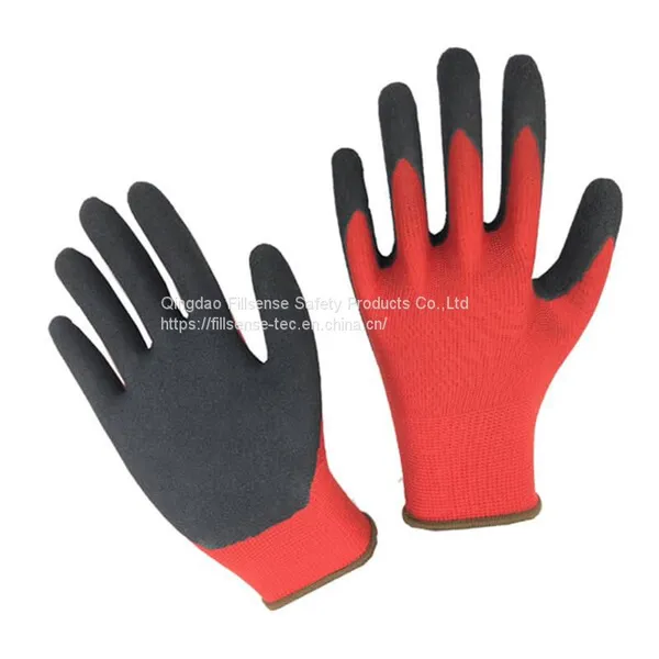 13G Polyester Liner Nitrile Sandy Palm Coated Work Gloves EN388 photo-2