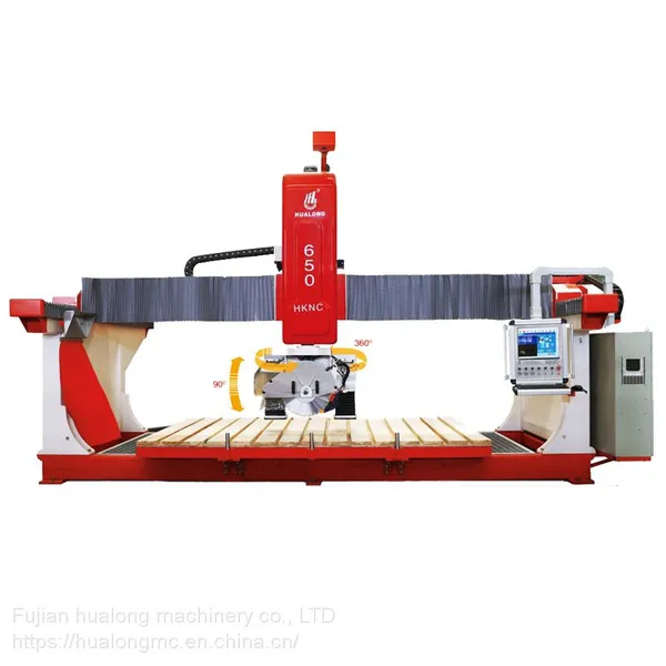Hknc-650, CNC Stone Cutting Machine, Kitchen Counter Top Slab Granite Edge Cutting 5 Axis CNC Bridge Saw photo-4