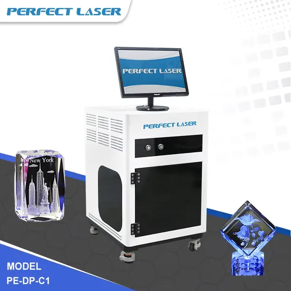Perfect Laser 3D Кристальный Куб LED Трофей Фото Ремесленное Подарок CNC Лазерные Станки для Гравировки и Маркировки Внутренней Поверхности
