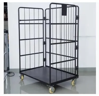 Warehouse Industrial Logistics Laundry Wire Rolling Storage Cage Roll Container