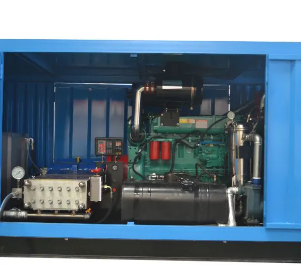 High Pressure 500bar 1500bar Water Jet Cleaning Machine New Industrial Heat Exchanger Boiler Tubes Cooling Tower Cleaning System