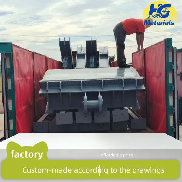 Human-shaped Steel Sluice Gate, Curved Steel River Regulation, Steel Flat Sliding Gate, Channel Steel Sluice Gate With Inserted Arc photo-1