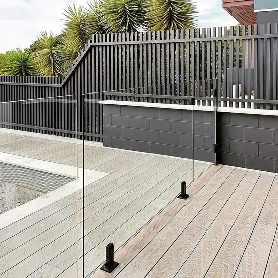 8-12mm Clear Tempered Glass Swimming Pool Fencing /Tempered Glass for Swimming Pool Fencing
