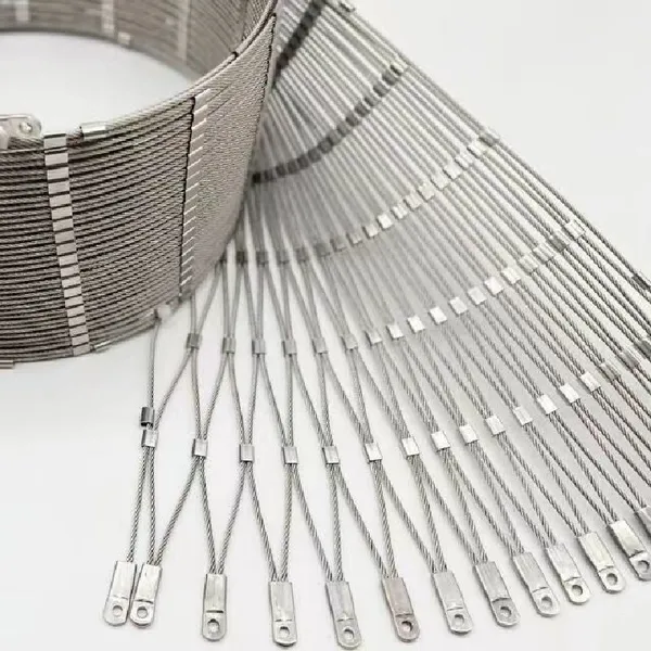 Flexible Stainless Steel Mesh Rope System for Zoo Enclosures & Barriers